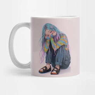 Simple cute girl Mug